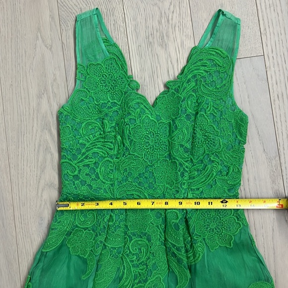 Anthropologie Yoana Baraschi Ckover Lace Dress, Green, 0 - Picture 6 of 9
